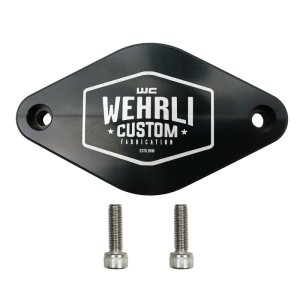 Chevrolet Duramax Block Off Plate - Wehrli - Turbo Resonator Billet - Black - `11-`16