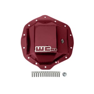 Chevrolet Duramax Differential Cover - Rear - Wehrli - Aluminum Fabricated - WCFab Red - `01-`19