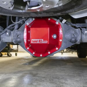 Chevrolet Silverado HD Differential Cover - Rear - Wehrli - Fabricated Aluminum - Candy Red - `20-`25
