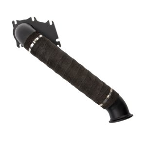 Chevrolet Duramax Performance Exhaust - Wehrli - 3in Down Pipe with High Temp Coating and Heat Wrap - `01-`04