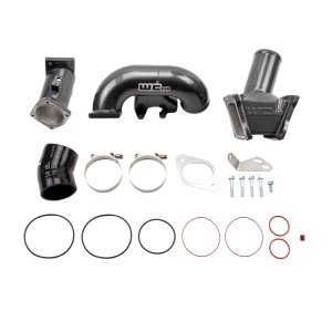 GMC Sierra Performance Air Intake - Wehrli - Y-Bridge Kit - Gloss Black - `07-`10