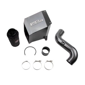 Chevrolet Duramax LMM Performance Air Intake - Wehrli - 4in, Dry Filter, WCFab Grey - WCFab Grey - `07-`10