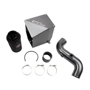 GMC Sierra 3500HD Intercooler Pipe - Wehrli - Driver Side 3in - Semi Gloss Black - `11-`16