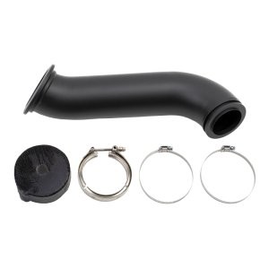 Dodge Ram Performance Exhaust - Wehrli - 4in Down Pipe, S300 High Mount Turbo - Black - `04-`07