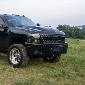 Chevrolet Silverado 3500 Bumper Grille - Wehrli - Gloss Black - `11-`14