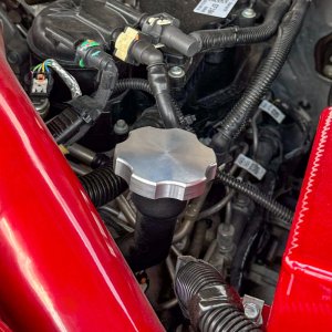 Ford Super Duty Oil Fill Cap - Wehrli - Billet - Clear Anodized - `11-`25
