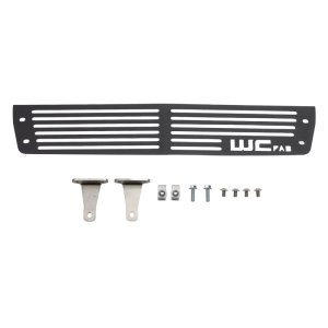 GMC Sierra 2500 Bumper Grille - Wehrli - Heavy Gauge Stainless Steel - Gloss Black - `15-`19