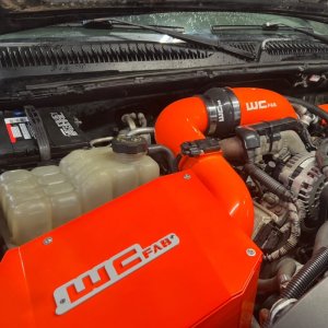 Chevrolet Duramax Performance Air Intake - Wehrli - Stage 2 - Chevy Orange - `04-`05