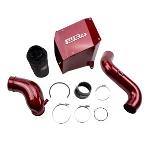 Chevrolet Duramax Performance Air Intake - Wehrli - Stage 2, 4in - WCFab Red - `07-`10