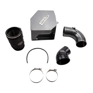 Ram 3500 Performance Air Intake - Wehrli - WCF Intake Kit with 5in piping and Air Box for OEM / VGT Turbocharger - Flat Black - `19-`24