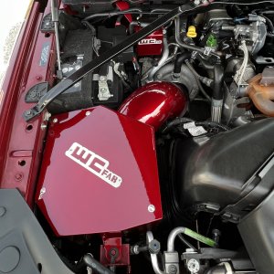 Ram 3500 Performance Air Intake - Wehrli - WCF Intake Kit with 5in piping and Air Box for OEM / VGT Turbocharger - Flat Black - `19-`24