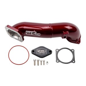Chevrolet Silverado 2500 Intercooler Pipe - Passenger Side Upper - Wehrli - High Flow Upper Crossover Intercooler Pipe - WCFab Red - `11-`16