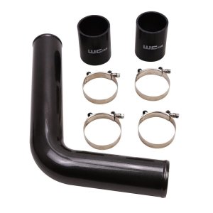 Dodge Ram Intercooler Pipe - Driver Side - Wehrli - 3 in. - WCFab Grey - `03-`07