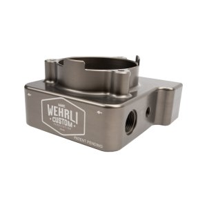 Chevrolet Silverado Fuel Filter Housing Kit - Wehrli - Anodized Billet Aluminum - Gray - `17-`24