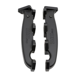 Chevrolet Duramax Exhaust Manifold Kit - Wehrli - Billet w/ Gaskets & Hardware - Black Ceramic - `01-`16