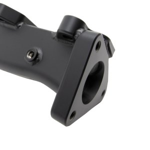 Chevrolet Duramax Exhaust Manifold Kit - Wehrli - Billet w/ Gaskets & Hardware - Black Ceramic - `01-`16