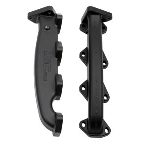 Chevrolet Duramax Exhaust Manifold Kit - Wehrli - Billet w/ Gaskets & Hardware - Black Ceramic - `01-`16