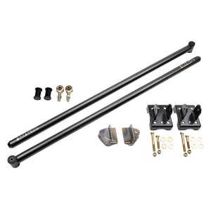 GMC 1500 Suspension Traction Bar - Wehrli - 60in Long, RockJock Johnny Joints - Fine Texture Black - `14-`18