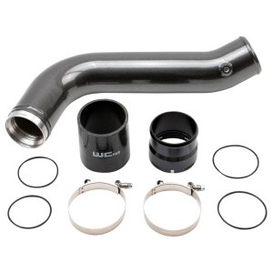 Chevrolet Silverado 2500HD Intercooler Pipe - Passenger Side - Wehrli - 3.5 inch High Flow - Candy Red - `20-`24