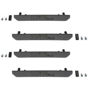 GMC Sierra Marker Light Delete Kit - Wehrli - Billet w/Logo - Fine Texture Black - `20-`25
