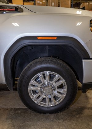 GMC Denali Marker Light Delete Kit - Wehrli - Billet, No Logo - Fine Texture Black - `20-`25