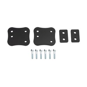 Chevrolet Silverado 3500 Bumper Spacer Kit - Front - Wehrli - 3/8 inch - Flat Black - `11-`14