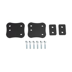 Chevrolet Silverado 3500 Bumper Spacer Kit - Front - Wehrli - 3/8 inch - Flat Black - `11-`14
