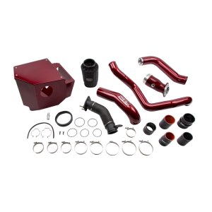 Chevrolet Duramax Performance Air Intake - Wehrli - Stage 3 High Flow Intake Bundle Kit - Bengal Red - `20-`24
