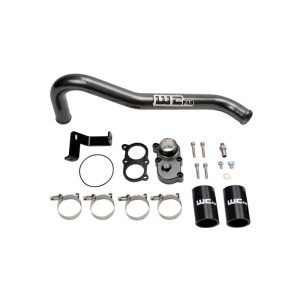 Chevrolet Duramax Thermostat Housing Kit - Wehrli - Billet Aluminum - Candy Teal - `06-`10