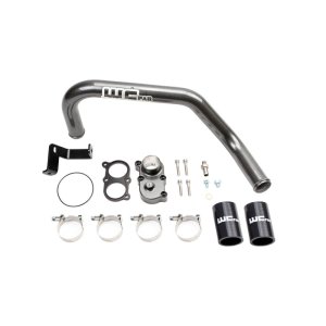 Chevrolet Silverado 3500HD Thermostat Housing Kit - Wehrli - Billet, Dual CP3 - Bengal Blue - `06-`10