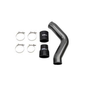 Ram 2500 Intercooler Pipe Kit - Driver Side - Wehrli - High Flow 3.5-inch Diameter - Gloss White - `13-`18