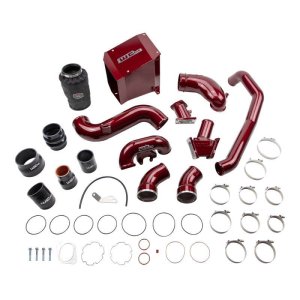 Chevrolet Duramax Performance Air Intake - Wehrli - Stage 2 High Flow - Red - `07-`10