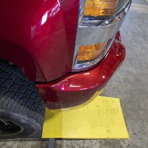 Chevrolet Silverado 2500HD Bumper Spacer Kit - Front - Wehrli - 3/8 inch - Flat Black - `15-`19