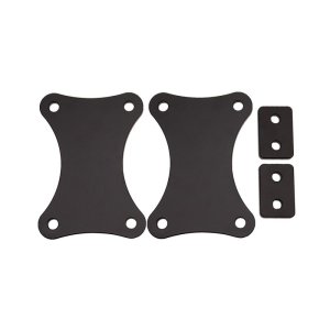 Chevrolet Silverado 3500HD Bumper Spacer Kit - Front - Wehrli - 3/8 inch - Flat Black - `15-`19