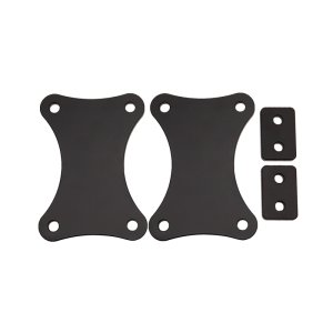 GMC Sierra 2500HD Bumper Spacer Kit - Front - Wehrli - 3/8 inch - Flat Black - `15-`19