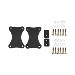 Chevrolet Silverado 2500HD Bumper Spacer Kit - Front - Wehrli - 3/4 inch - Flat Black - `15-`19