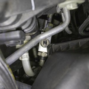 Chevrolet Silverado 2500HD Transmission Cooler Thermostat Bypass Plug - Wehrli - Billet Anodized - Black Anodized - `17-`19 Chevrolet Silverado 2500HD Transmission Cooler Thermostat Bypass Plug - Wehrli - Billet Anodized - Black Anodized - `17-`19