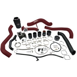 Chevrolet Silverado 3500 HD Turbo Install Kit - Wehrli - S300 - WCFab Red - `01-`04