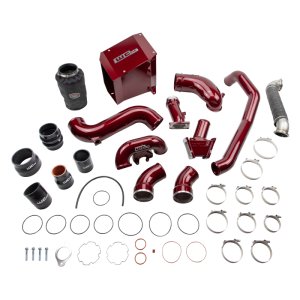Chevrolet Duramax Performance Air Intake - Wehrli - Stage 3 High Flow Bundle Kit - WCFab Red - `06-`07