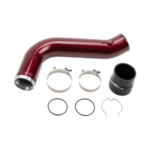 GMC Sierra 2500 Intercooler Pipe - Passenger Side - Wehrli - 3.5in High Flow - WCFab Red - `17-`19