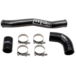 Chevrolet Silverado 2500 Upper Coolant Pipe - Wehrli - Fabricated Aluminum - WCFab Grey - `20-`25