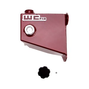 Dodge Ram 3500 Coolant Tank Kit - Wehrli - OEM Placement, Fabricated Aluminum, WCFab - Red - `04-`07