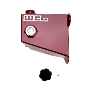 Dodge Ram 3500 Coolant Tank Kit - Wehrli - OEM Placement, Fabricated Aluminum, WCFab - Red - `04-`07 Dodge Ram 3500 Coolant Tank Kit - Wehrli - OEM Placement, Fabricated Aluminum, WCFab - Red - `04-`07