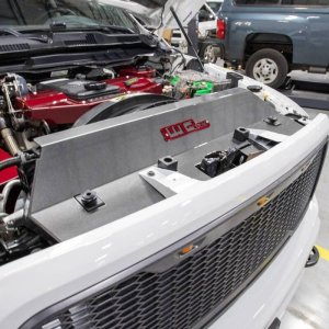 Ram 3500 Radiator Cover - Wehrli - Fabricated Aluminum - Illusion Purple - `13-`18