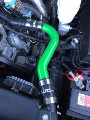 Chevrolet Silverado 2500 HD Upper Coolant Pipe - Wehrli - Cat Yellow - `06-`10