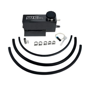 Chevrolet Duramax Coolant Tank Kit - Passenger Side - Wehrli - Twin Turbo Style - Gloss Black - `11-`16