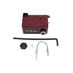 GMC Sierra 2500 Coolant Tank Kit - Wehrli - Fabricated Aluminum - Bengal Red - `01-`07
