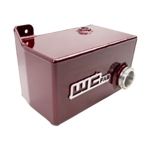 Chevrolet Silverado 2500 HD Coolant Tank Kit - Wehrli - OEM Placement, Fabricated Aluminum, Bengal Silver - Bengal Silver - `01-`07