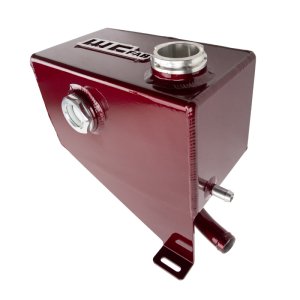 Chevrolet Silverado Coolant Tank Kit - Wehrli - Fabricated Aluminum with Sight Glass - Gloss White - `01-`07