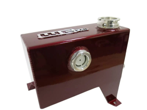 GMC Sierra 3500 HD Coolant Tank Kit - Wehrli - Fabricated Aluminum, OEM Placement - Gloss Black - `11-`16